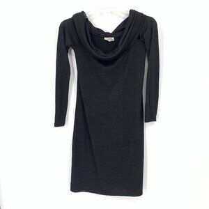 Wilfred Free Black Cowl Neck Sweater Dress Long Sleeve Womens Small